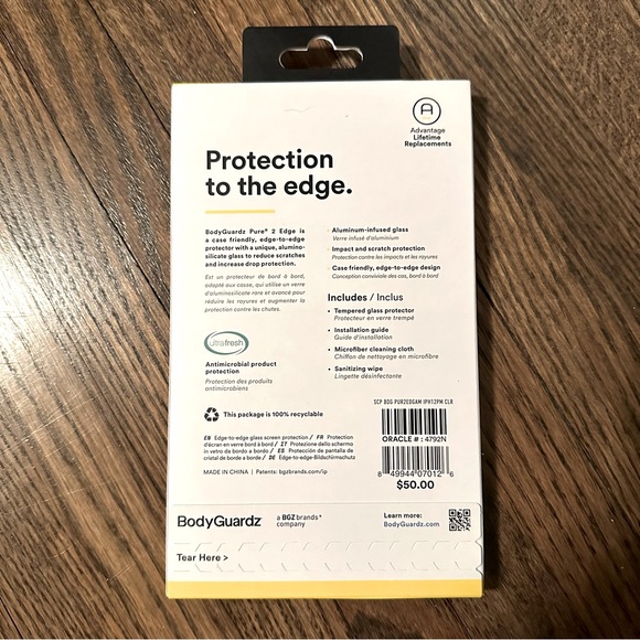 Body Guardz iPhone 12 Pro Max glass screen protector - Picture 2 of 2